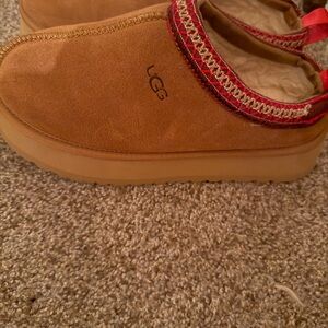 Women's platform Tan Slippers